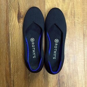 Rothy's Black Ballet flats size 8